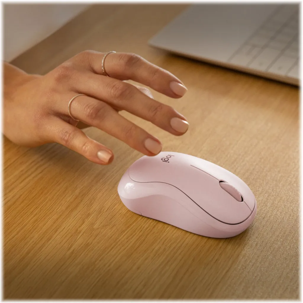 Imagen 5 de Mouse Inalámbrico Logitech M240 Silent Óptico 4000DPI 3 Botones Bluetooth Rosado