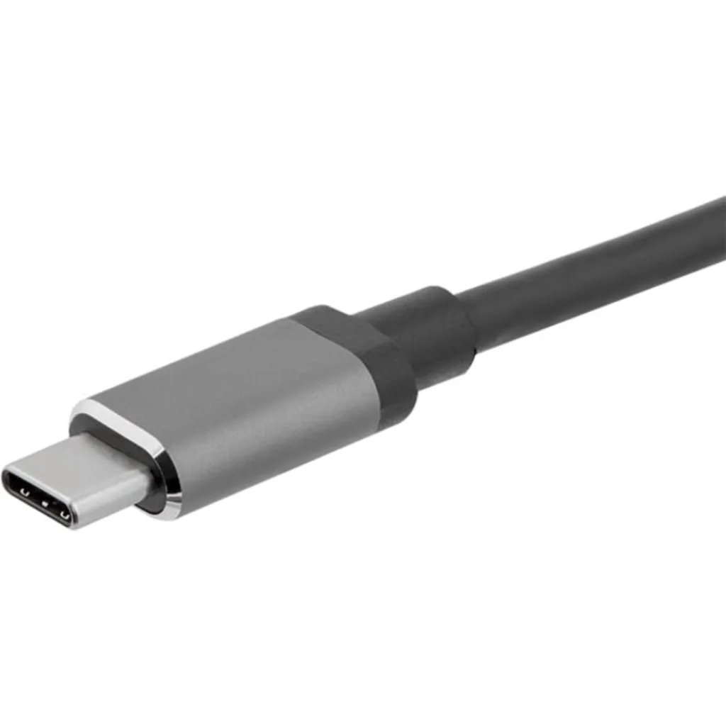 Imagen 2 de Adaptador USB-C Macho a VGA Hembra / HDMI Hembra 4K 30 Hz Material de Aluminio