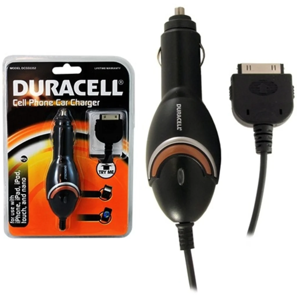 Imagen 1 de CARGADOR  12V IPHONE 3/4/4S/IPAD - DURACELL