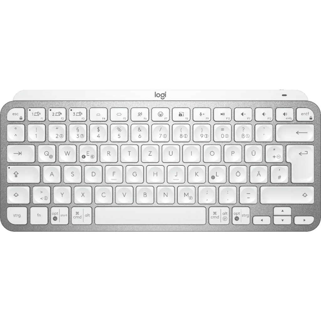 Teclado Español iluminado Bluetooth Logitech MX Keys Mini Blanco