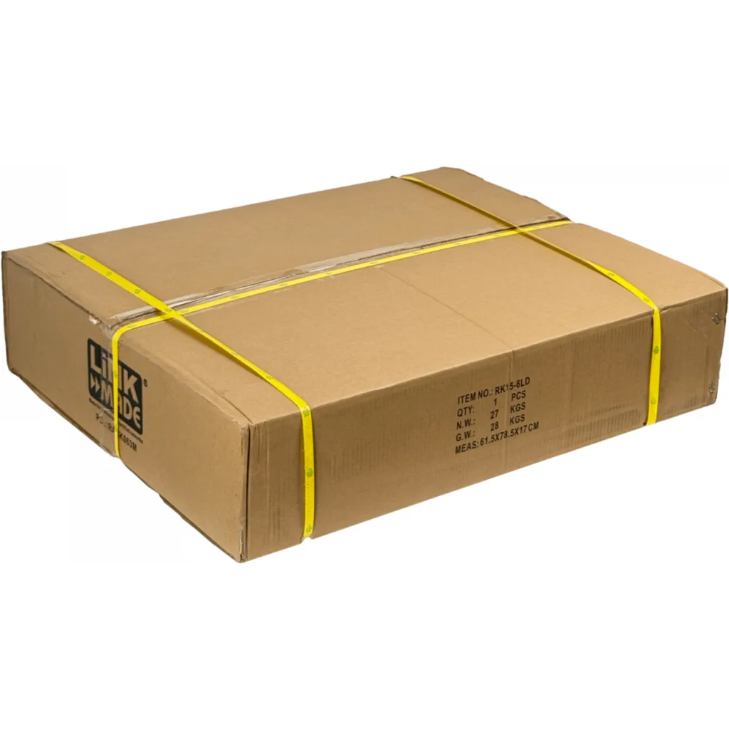 LINKMADE Desarmado 15U 60CM-Fondo Rack Pared Muro Negro