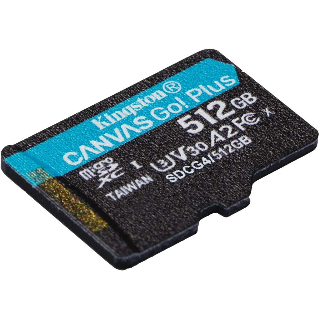 Imagen 3 de Memoria MicroSDXC 512GB Kingston Canvas Go Plus Cat10 UHS-I U3 V30 A2 Lec200MB/s
