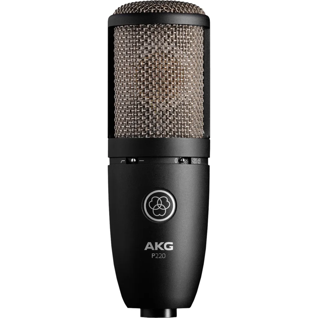 AKG P220 Micrófono de Condensador Grande para Grabación Profesional