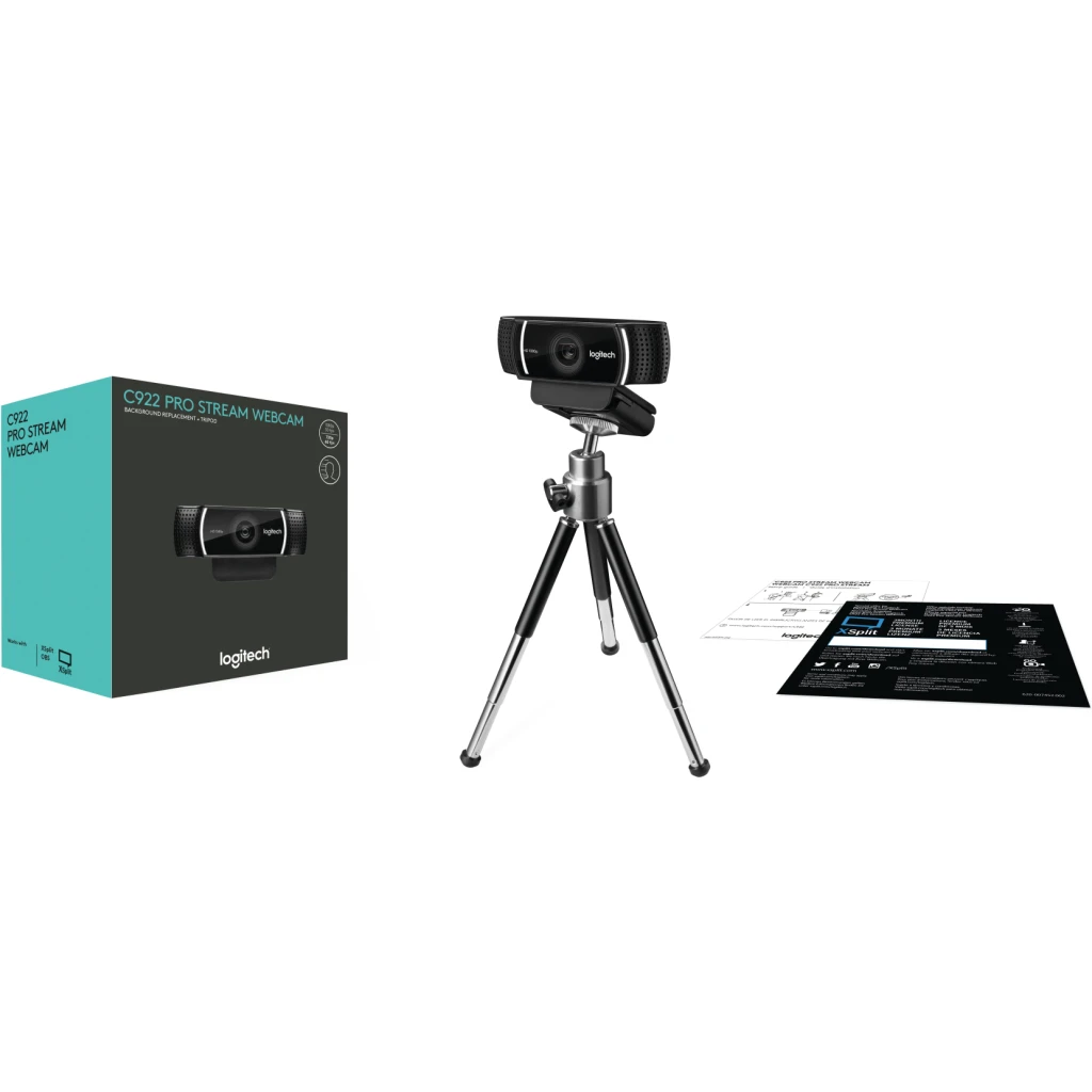 Imagen 2 de Cámara Web Logitech C922 Pro Stream 2MP FHD 720p 1080p H.264 USB 