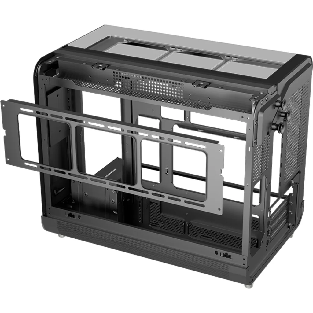 Imagen 13 de Gabinete Gamer XPH Negro | Micro ATX / ITX | 9 Ventiladores ARGB + Controladora + Control Remoto | Pantalla Pixel | USB 3.0 x2 + USB-C