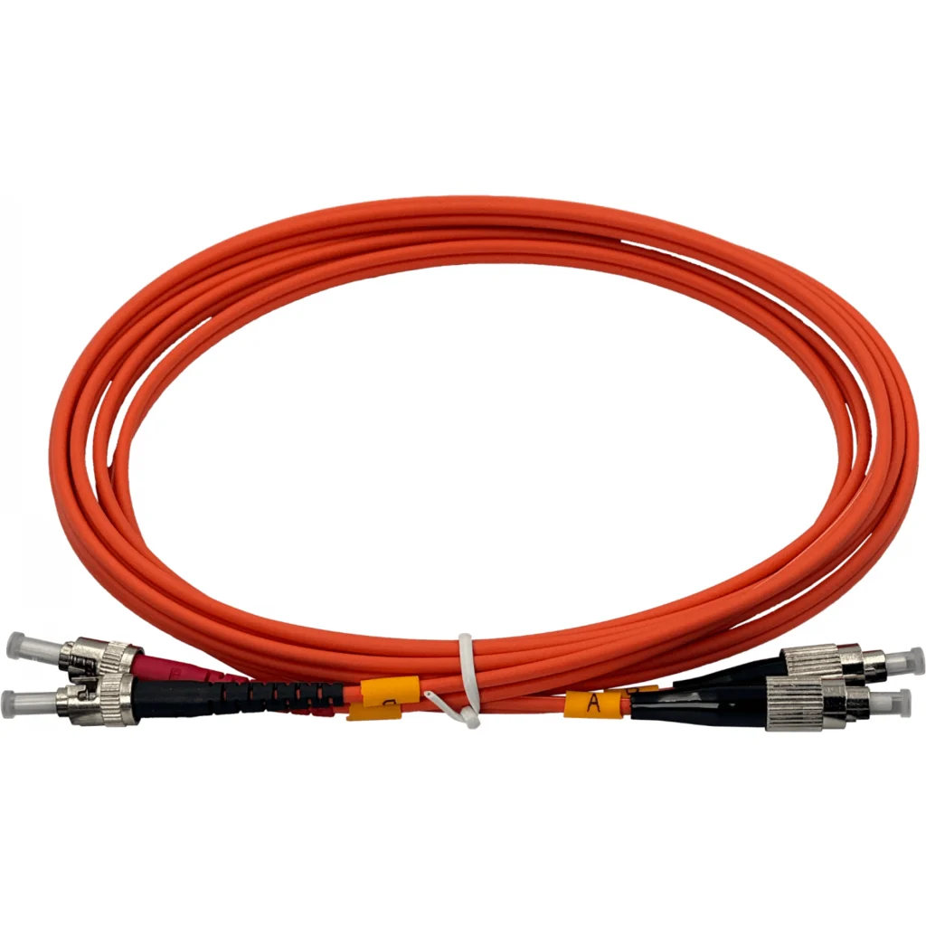 Imagen 1 de 3mt FC-ST OM1 Multimodo MM Duplex Jumper Fibra 62.5/125um LSZH