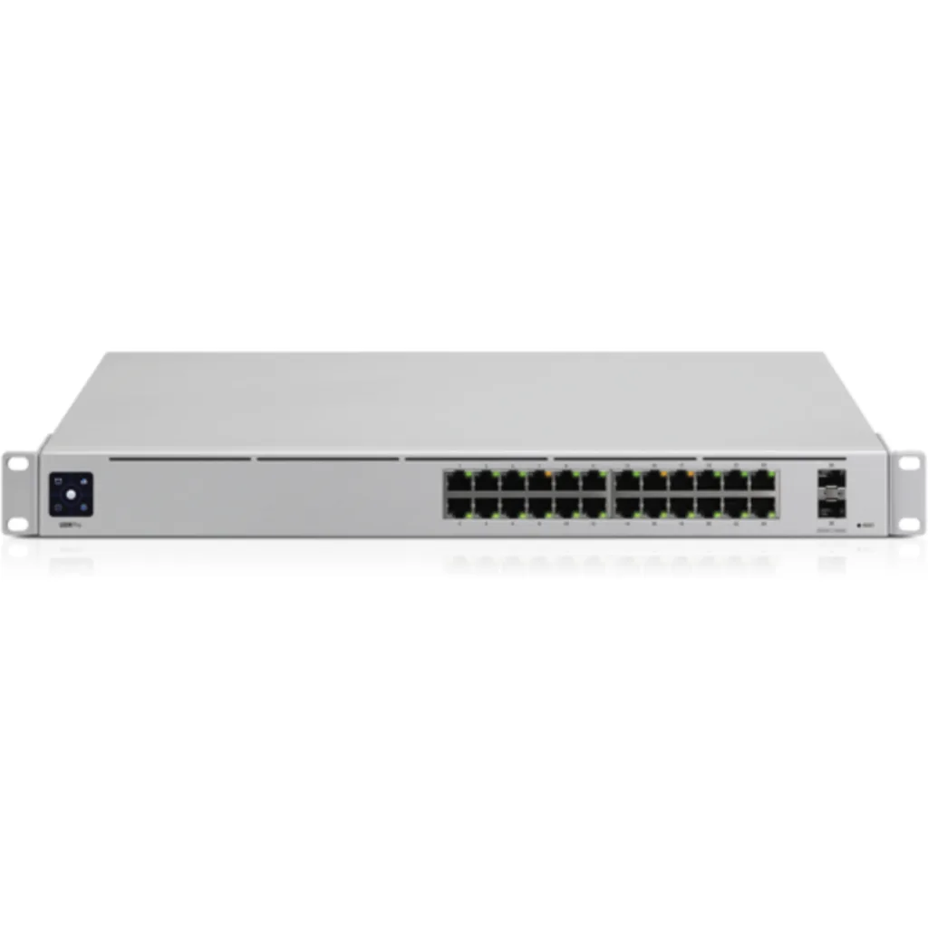 Switch Ubiquiti 24-Puertos Gbe 2*SFP+-10Gbe L2/L3 Requiere Cable Server 3200