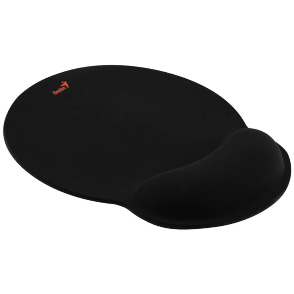 Mouse Pad Ergonometrico Genius WP100 Almohadilla de Goma Textil Lisa Color Negro