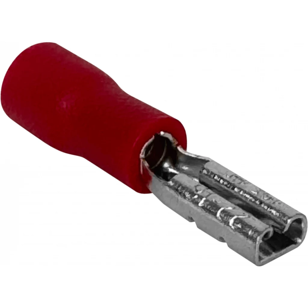 2,8x0,3mm 100u. Rojo Hembra Semi-Aislado Faston 0,5-1,5mm2 FDD1.25-110