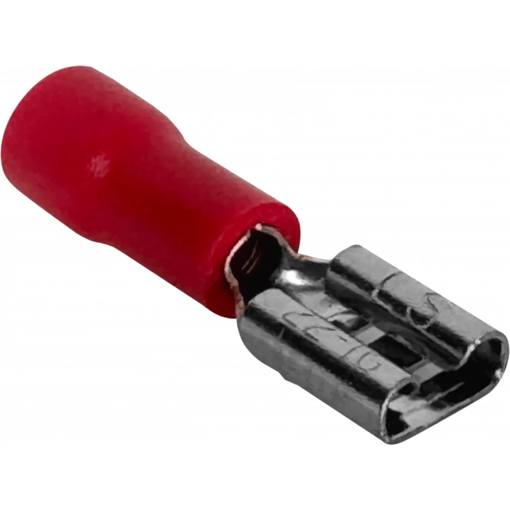 Imagen 2 de 4,8x0,5mm 100u Rojo Hembra Semi-Aislado Faston 0,5-1,5mm2 FDD1.25-187