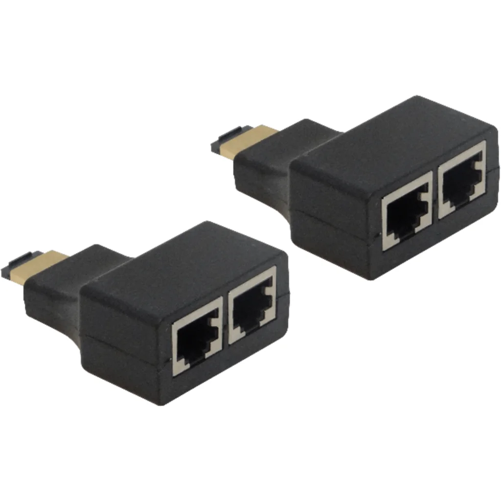 Imagen 1 de Extensor Pasivo HDMI 2-Cables-UTP CAT5E Hasta 30mt RJ45