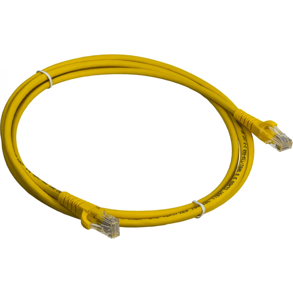 LINKMADE 2MT CAT5E AMARILLO LSZH CABLE PATCH INYECTADO MULTIFILAR
