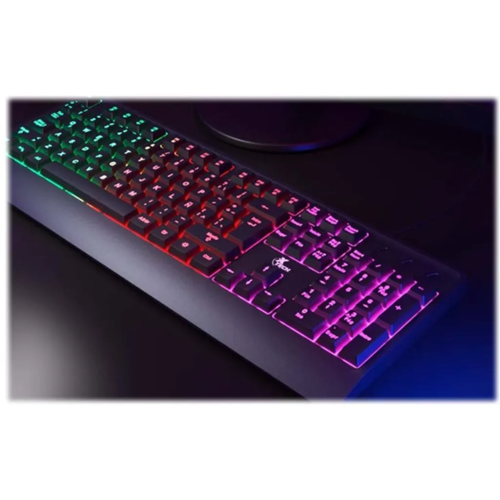 Teclado Alámbrico XTech Chevailer Membrana Iluminación RGB Fija USB, Español