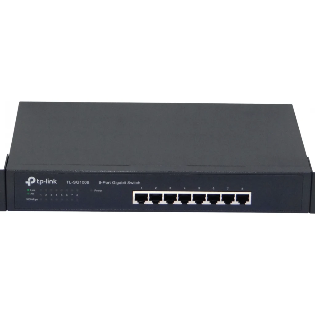 Imagen 1 de TL-SG1008 TP-LINK 8-1000 Rack Gigabit Switch Desktop no-Administrable