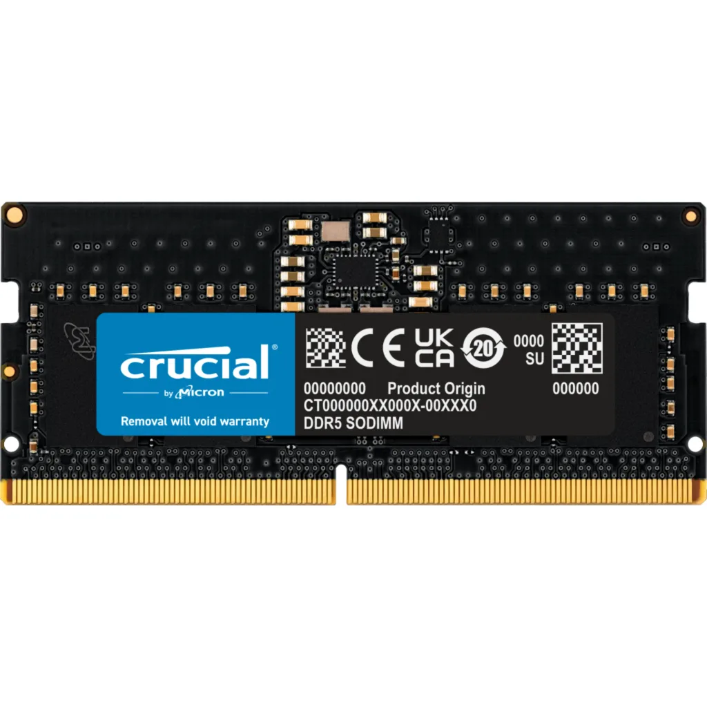Memoria RAM 8GB DDR5 5200MHz SO-DIMM CL42 Non-ECC 1.1v 262p - Crucial