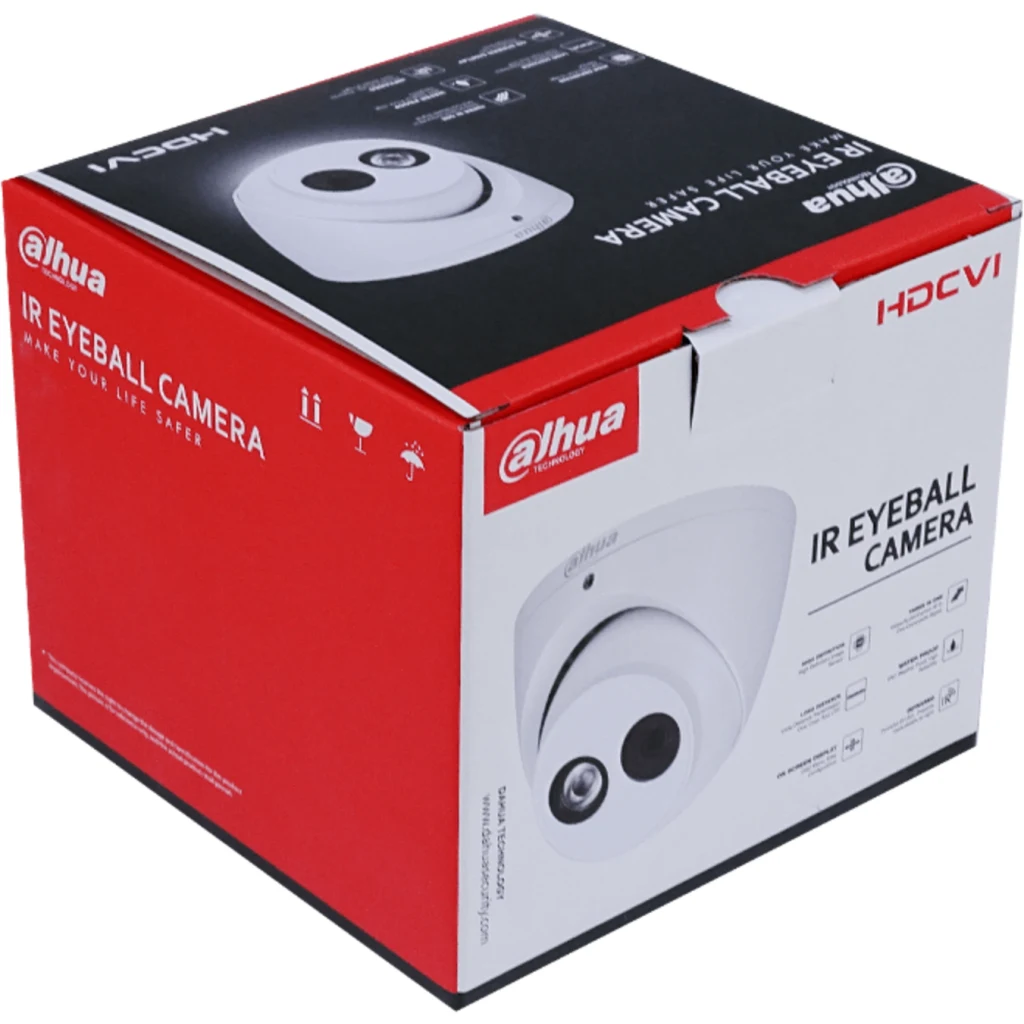 DAHUA 2,8mm IR50mt Camara Domo Analoga HDCVI 2MP 1080p HAC-HDW1200EM-A