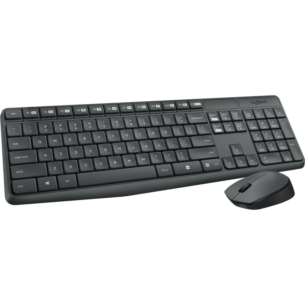 Imagen 3 de Kit Teclado Mouse Inalámbrico Logitech MK235, (KB Esp) óptico 1000dpi USB Negro