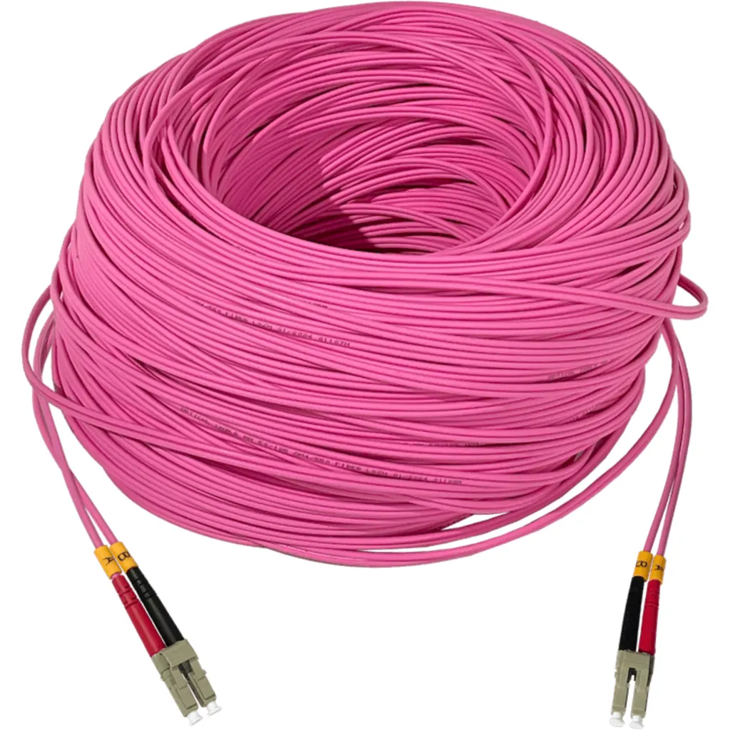 LSZH 200mt LC-LC OM4 MultiModo MM Duplex Jumper Fibra 50/125um 3mm