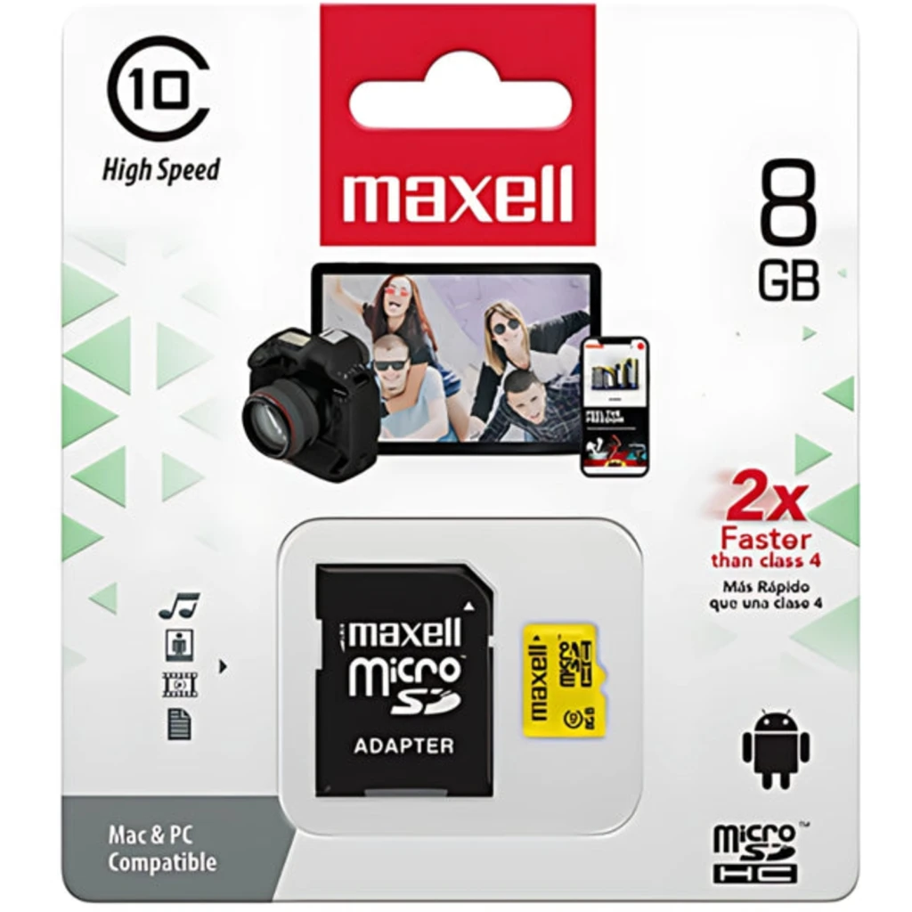 Imagen 3 de Tarjeta microSD Maxell MCSD-8GB CL10