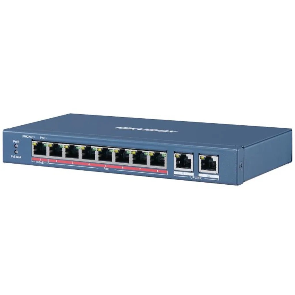 Imagen 1 de SWITCH 10/ 100/ 1000 8P POE DS-3E0310HP-E(O-STD)METAL HIKVISION