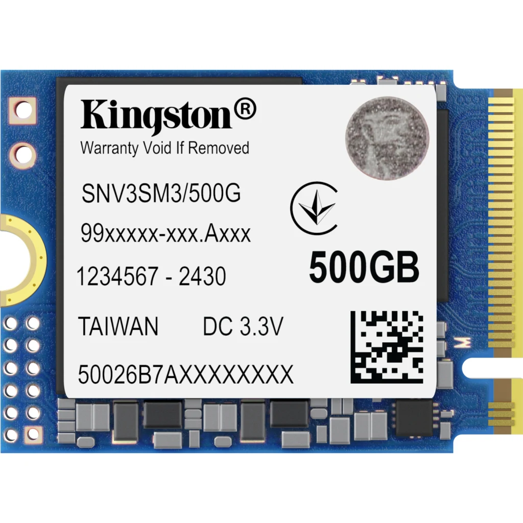 Unidad SSD Kingston NV3 500GB M.2 22*30 PCIe4x4 NVMe Lec5000MB/s Esc3000MB/s