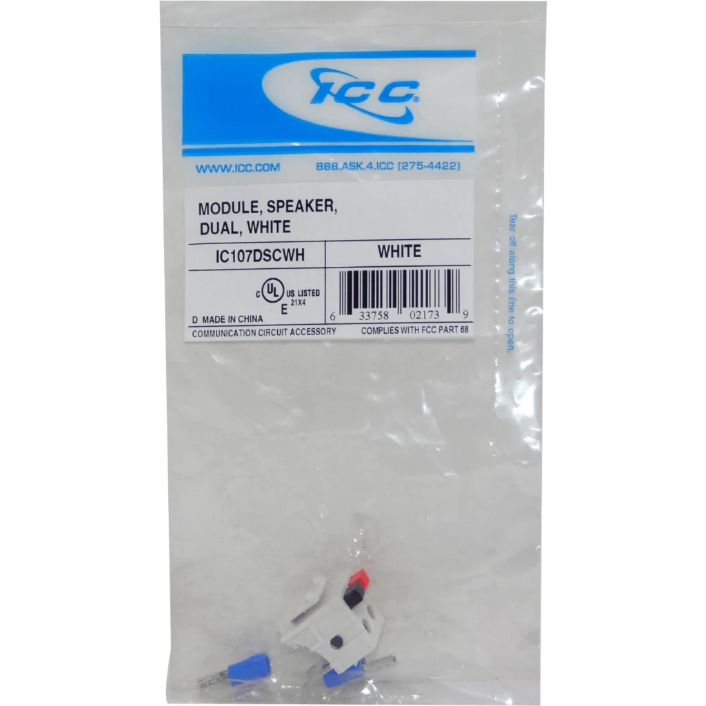 Imagen 1 de ICC Keystone 2-pin Parlante Rojo-Negro max-AWG16 UL