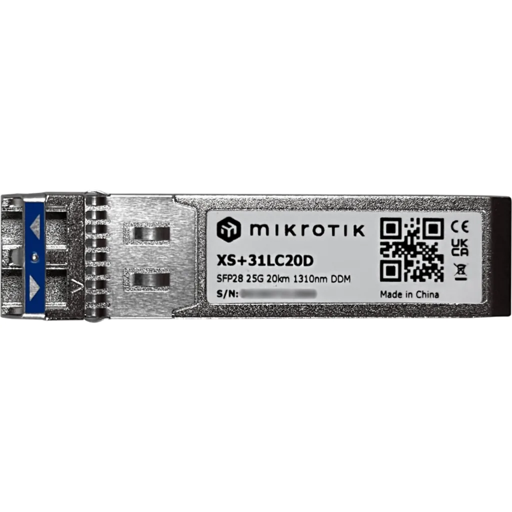 MIKROTIK 2-LC 1G/10G/25Gbps SM 20km 1310nm SFP+ SFP28 Fibra MonoModo