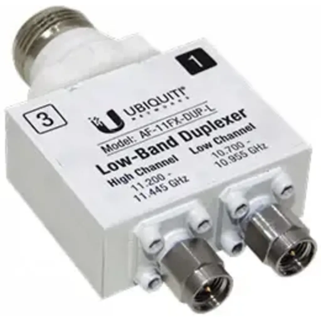 Imagen 1 de UBIQUITI 10,7-11,0/11,2-11,5GHz 2-SMA-M 1-N-H Multiplexor para AF-11
