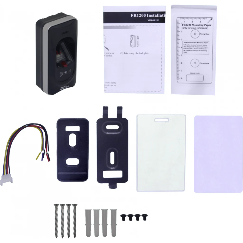 Imagen 4 de Lector de Huellas Dactilares y RFID ZKTeco FR1200 Compatible Inbio 160 260 y 460