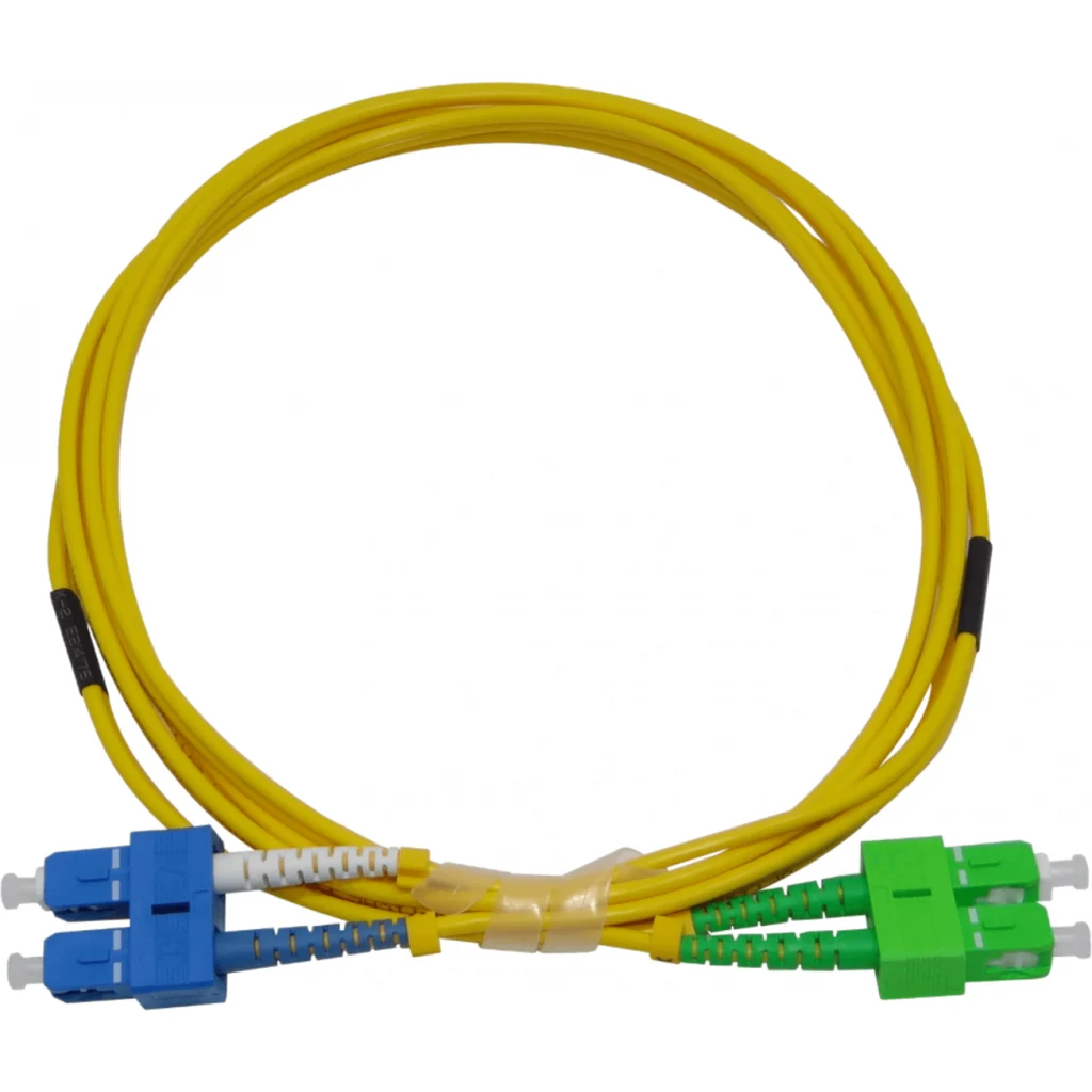 Imagen 2 de 2mt SC/APC-SC/UPC MonoModo SM Duplex Jumper Cable Fibra 3mm