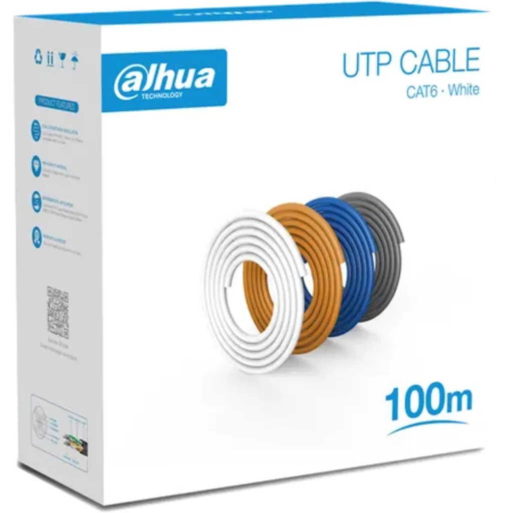 DH-PFM920I-6UN-C-100. ROLLO DE CABLE 100MTS. DAHUA UTP CAT6