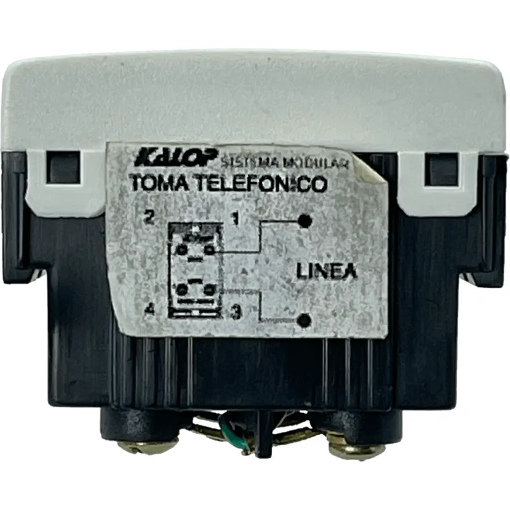 Imagen 2 de KALOP Blanco Toma Telefonica RJ11 6P4C req/KEP-A KL40321