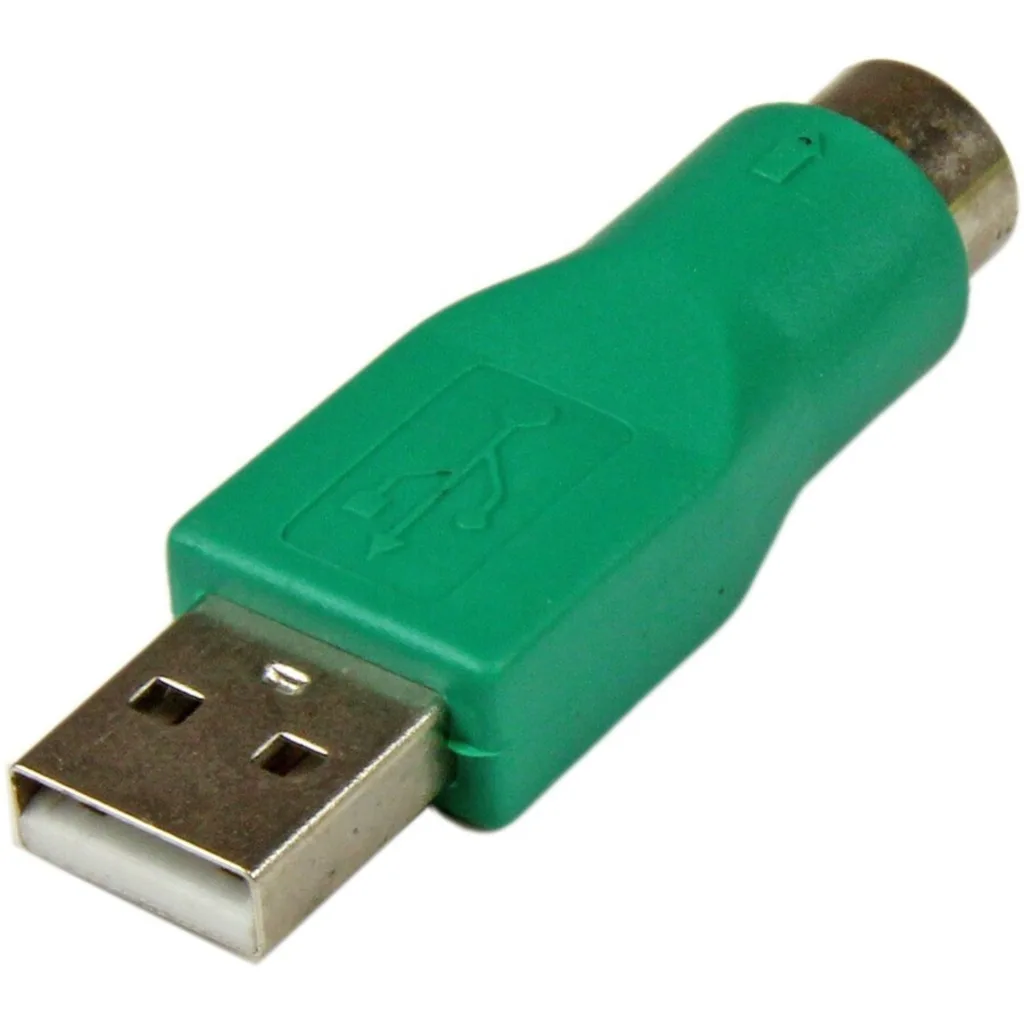 Adaptador Teclado o Mouse Conector PS/2 MiniDIN Hembra a USB Macho - StarTech