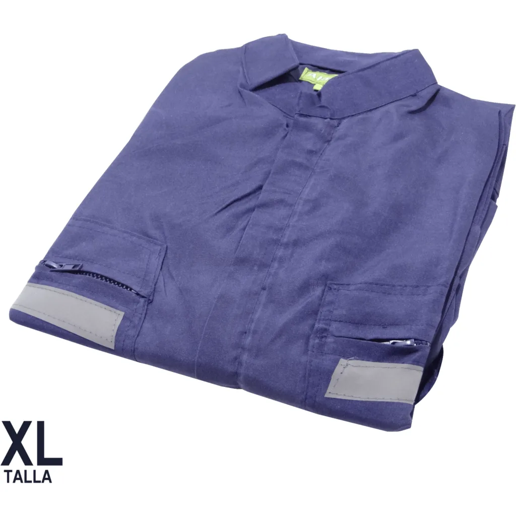 XL Azul 48/50 Alt180cm Overol Poplin Cintas-Reflectantes Poliester