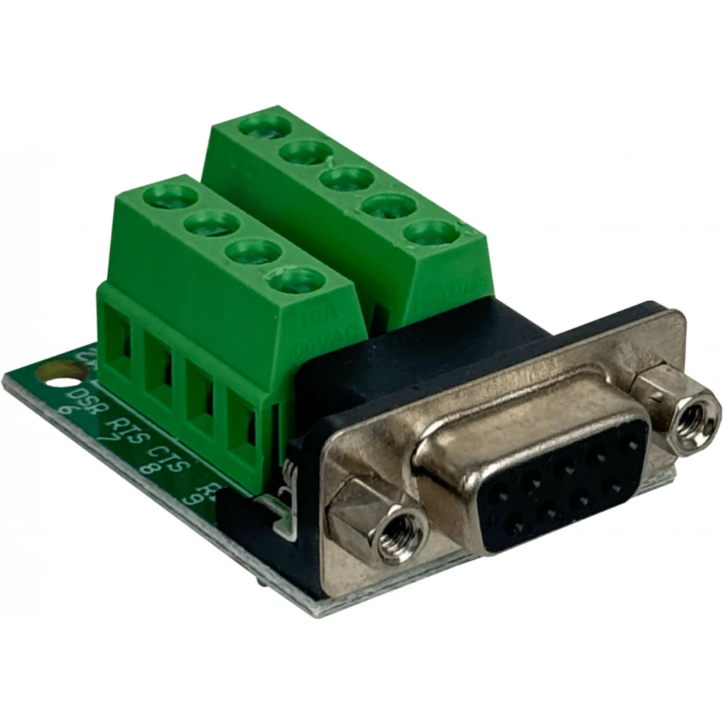 Imagen 1 de Conector DB9-Hembra DE-09/H Atornillable Terminal-Regleta req-FP1MV