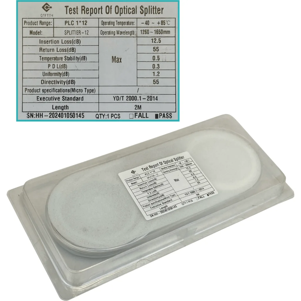 Imagen 1 de 1x12 sin-Conectores Divisor EPON XPON XGPON requiere-Fusion G657A1