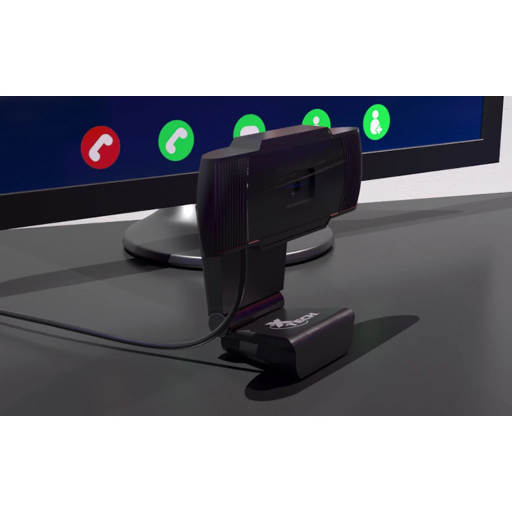 Imagen 4 de Cámara Web Xtech XTW-720, HD 1280x720 30fps c/Mic Cable USB 2.0 Color Negro