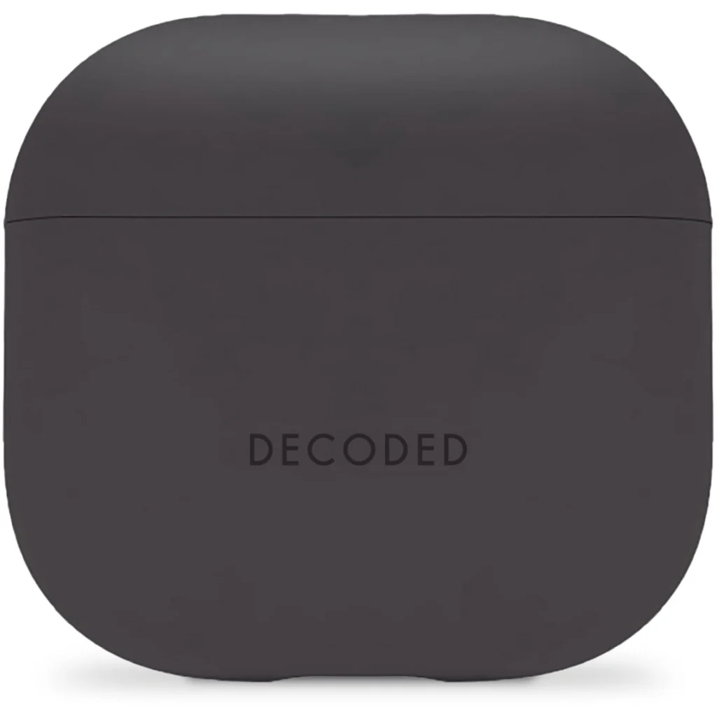 Funda silicona AirCase Pro para Airpods 4 Gen Decoded negra