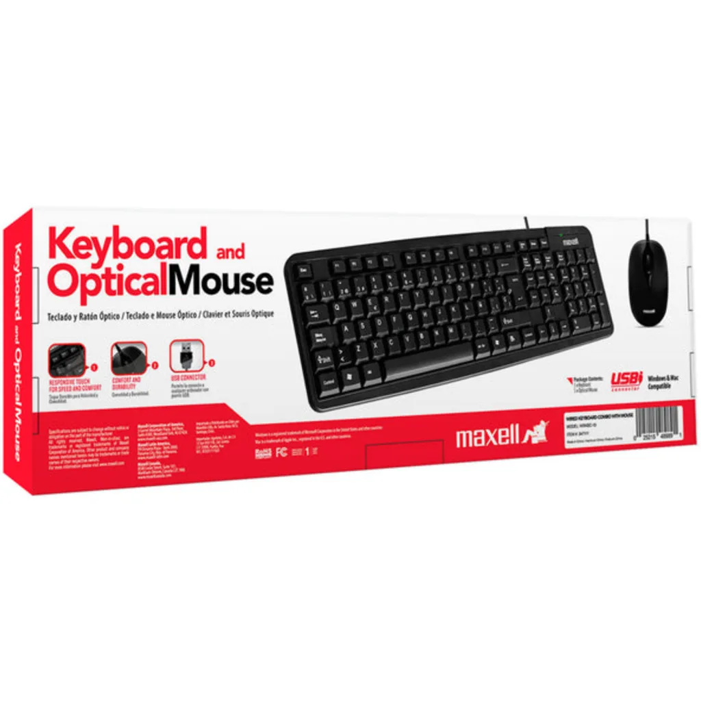 Imagen 4 de Combo de teclado y mouse Maxell WRKBC-10 TECLMOU