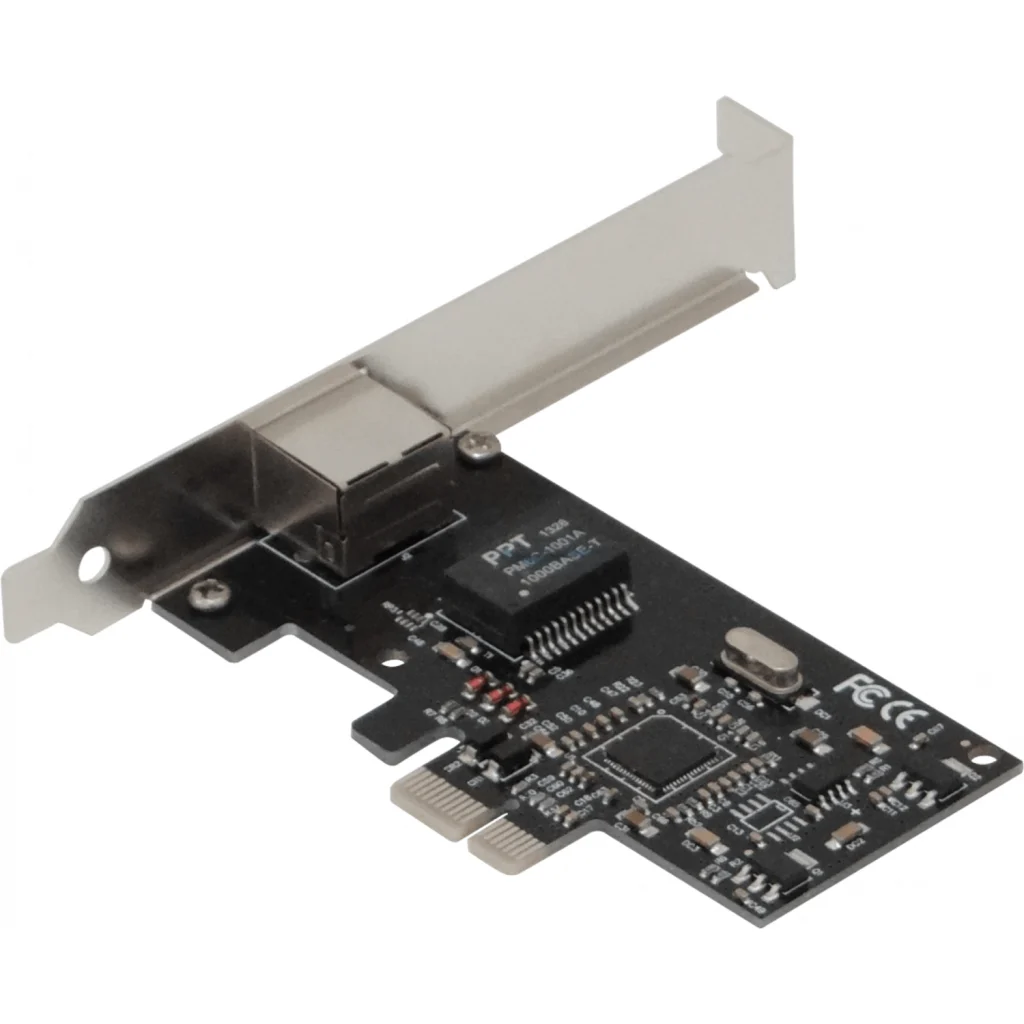 Tarjeta PCIe 10/100/1000 Mbps RJ-45  con bracket low profile / UT-2PCIELAN