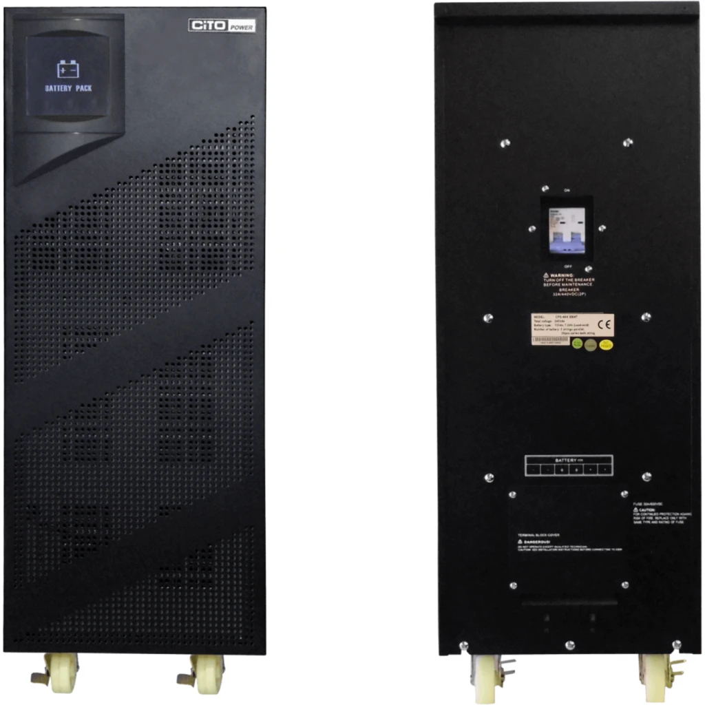 Imagen 2 de CITO 40-BAT 240VDC 2x20x12V/7,2AH Torre Banco Vacio s/Baterias