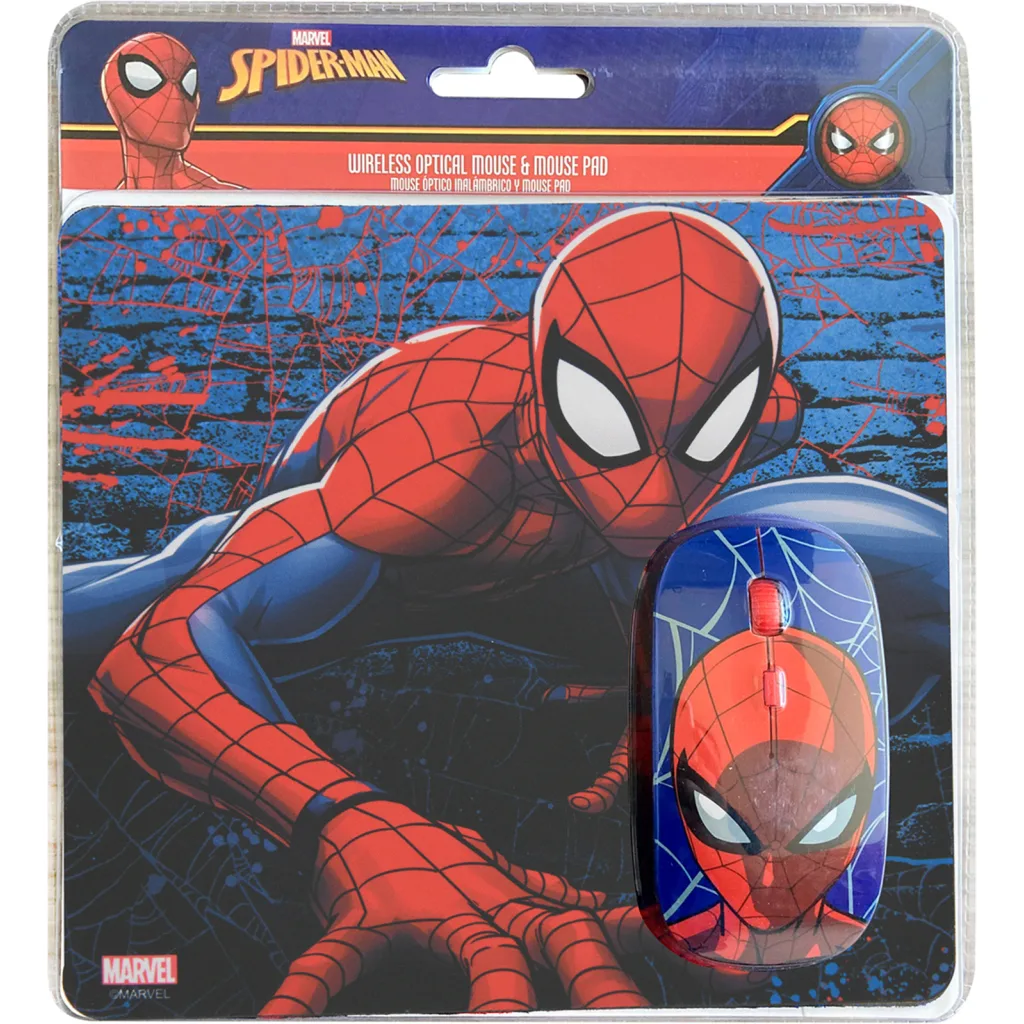 Disney Spider Man + MousePad (Red) (76444N-NOC-ESP-12)