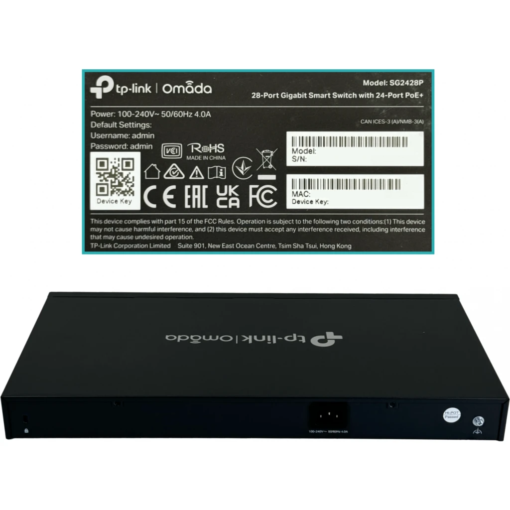 Imagen 1 de Switch TP-link TL-SG2428P JetStream 24 Puertos Gigabit (PoE+) 4x SFP Montaj Rack