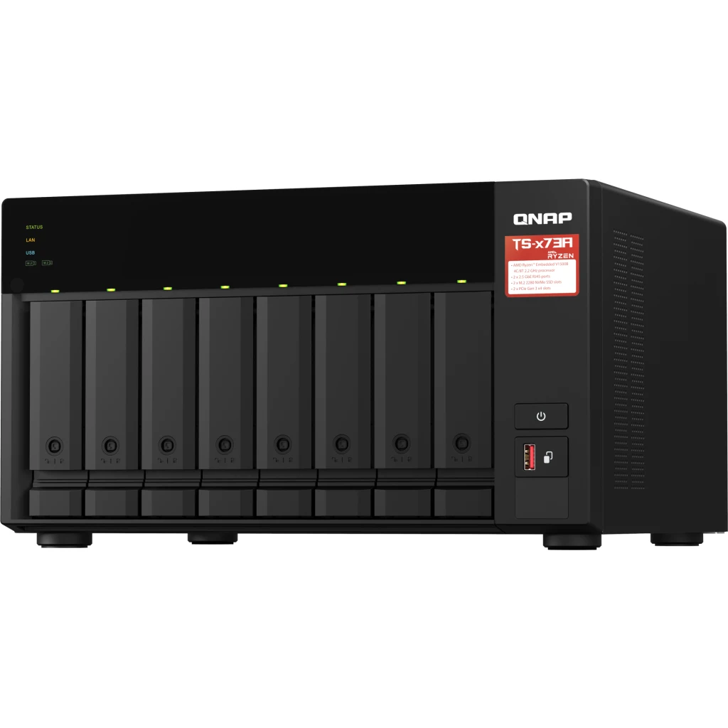 Imagen 5 de NAS QNAP TS-873A-8G AMD Ryzen V1500B 8 Bahías RAM 8GB LAN USB RAID 