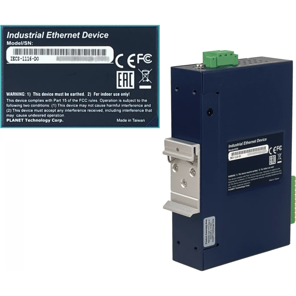 PLANET EtherCAT 16-Salidas I/O 2-RJ45 req9-48VDC 16-ch Digital Output