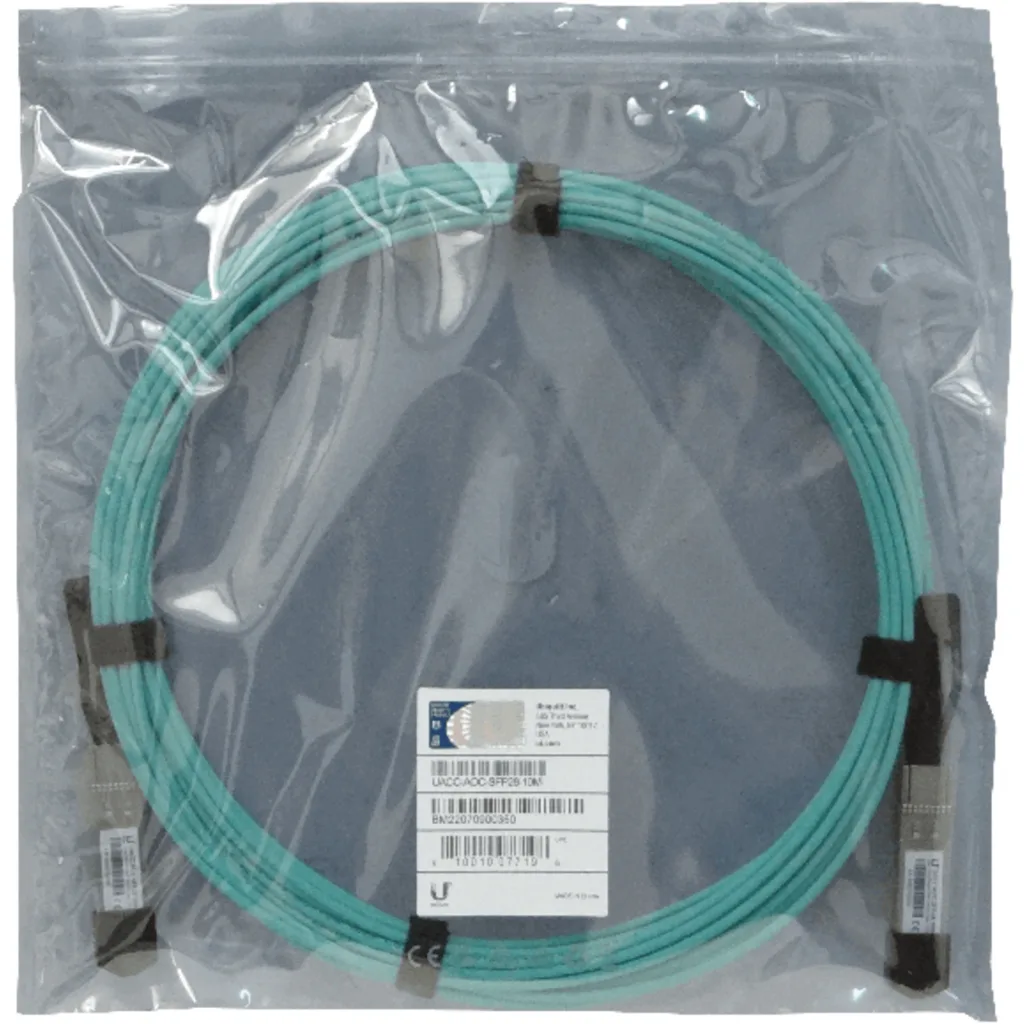 Imagen 2 de UBIQUITI 10m SFP28-25Gbps Cable 3mm Fibra-MM Direct UACC-AOC-SFP28-10M