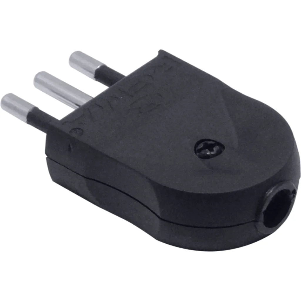 Imagen 3 de REMA 2P+T Negro 10A SEC-49028 Enchufe Macho Volante con-Tierra