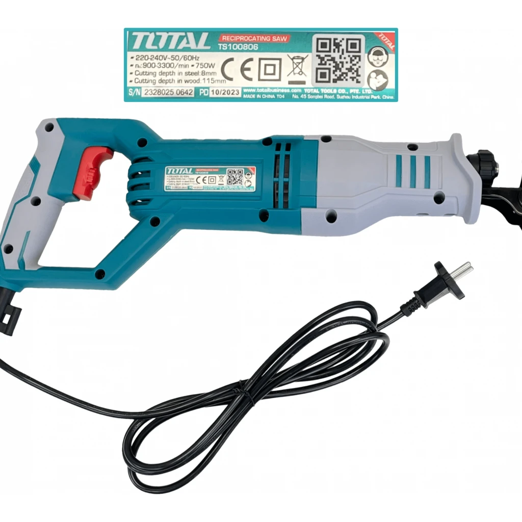 TOTAL Sierra Sable industrial SDS 750W 3300rpm Reciproca TS100806
