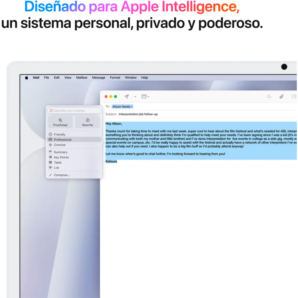 Imagen 4 de MWUV3CI/A iMac Ret 4.5K 24/ M4 10C/ GPU 10C/ 16GB RAM/ 512GB plata