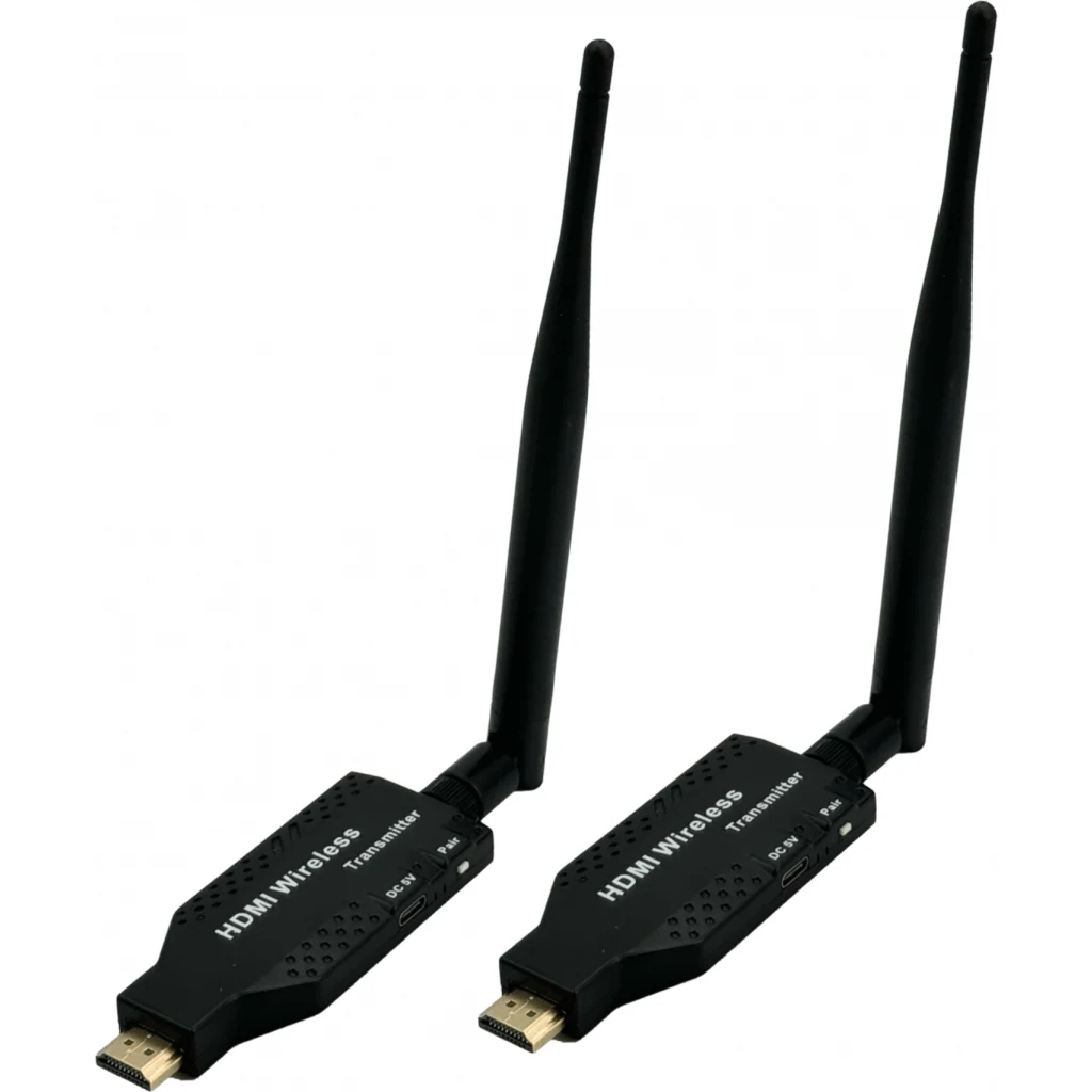 Imagen 4 de KIT HDMI INALAMBRICO HD HDMI-HDMI ANT-DESMONTABLES 50MT 5,8GHZ